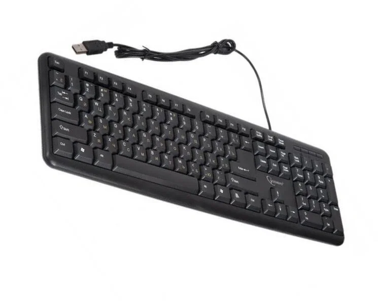 Клавиатура проводная Gembird KB-8320U-BL, USB, черный