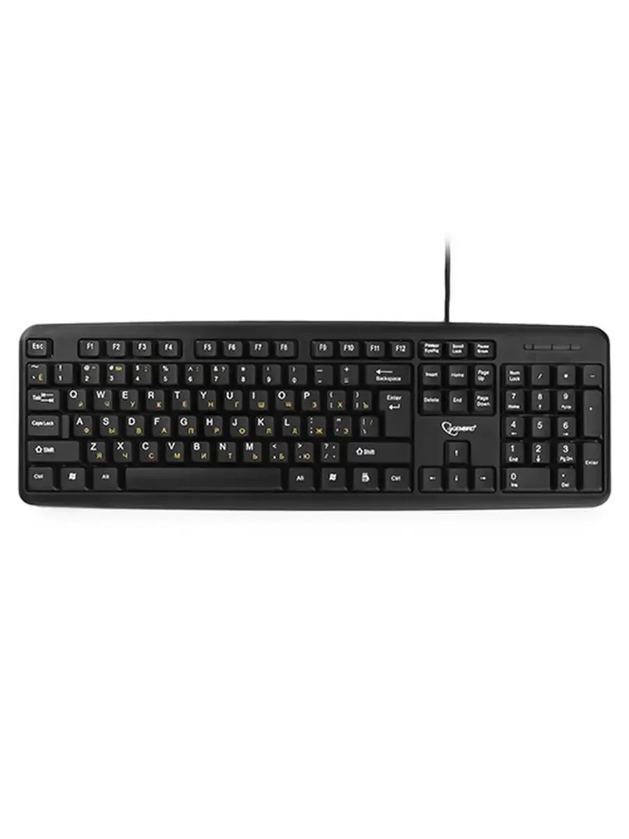 Клавиатура проводная Gembird KB-8320UXL-BL, USB, черный