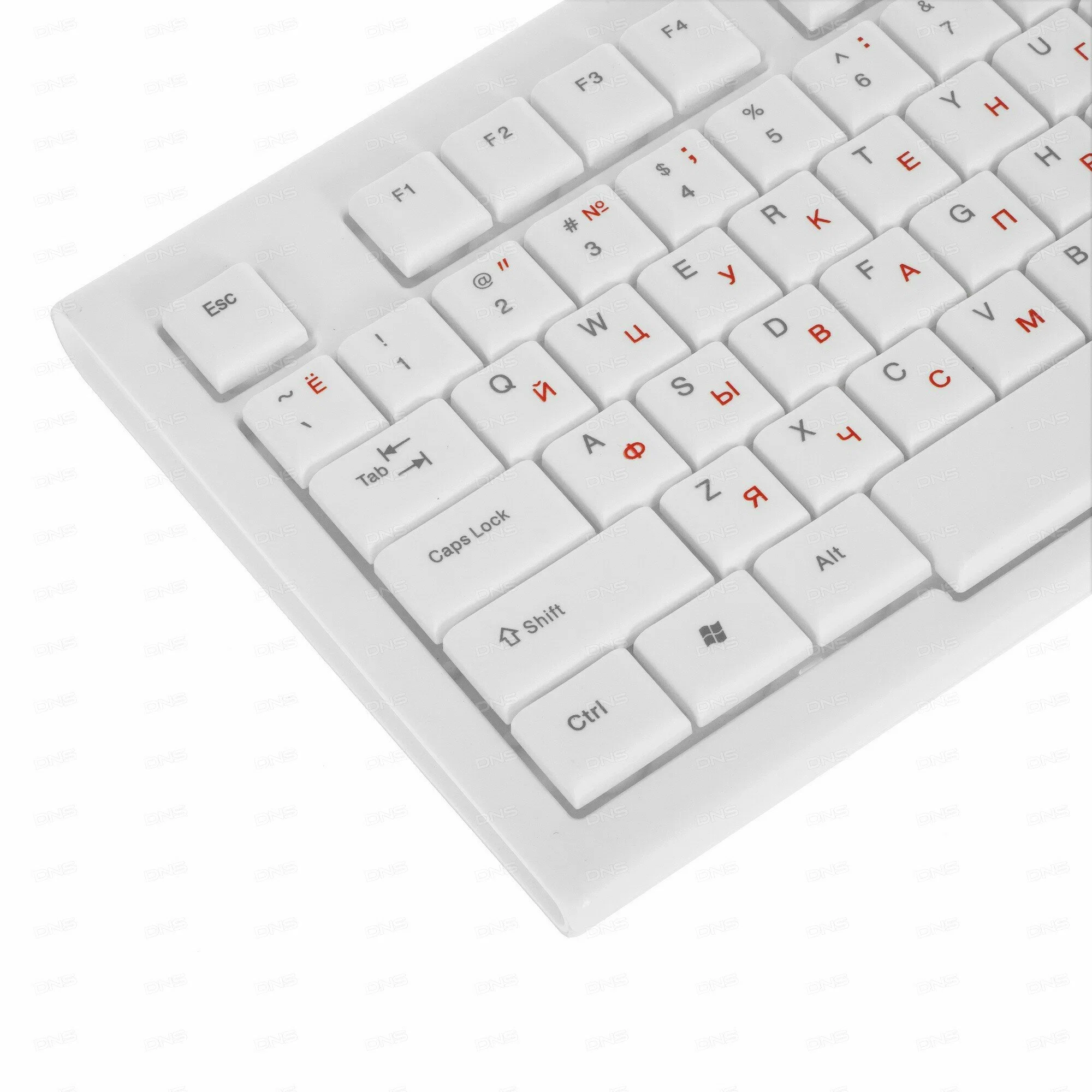Клавиатура проводная Gembird KB-8354U, USB, бежевый/белый