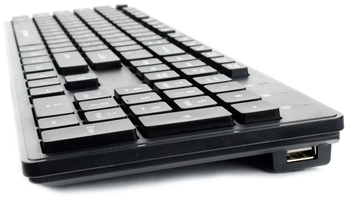 Клавиатура проводная Gembird KB-8360U, USB, черный