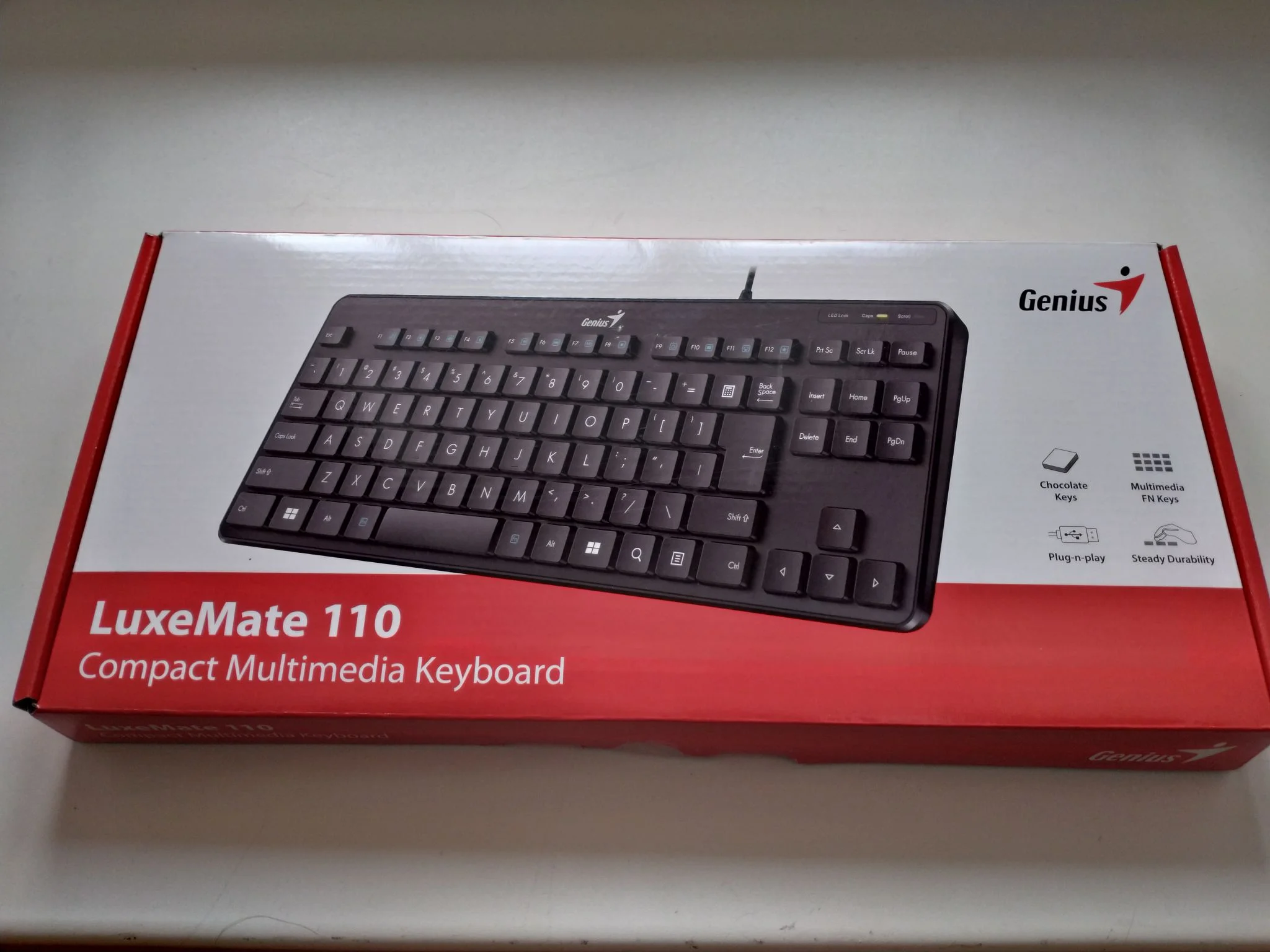 Клавиатура проводная Genius LuxeMate 110, USB, черный
