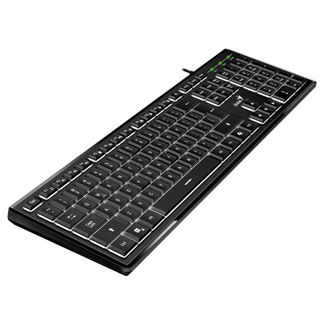 Клавиатура проводная Genius SlimStar 820, черный, USB, 104 клавиши 31310055402