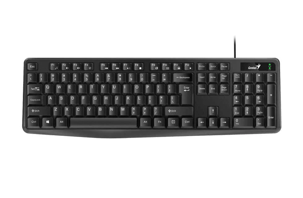 Клавиатура проводная Genius Smart KB-117, USB, черный