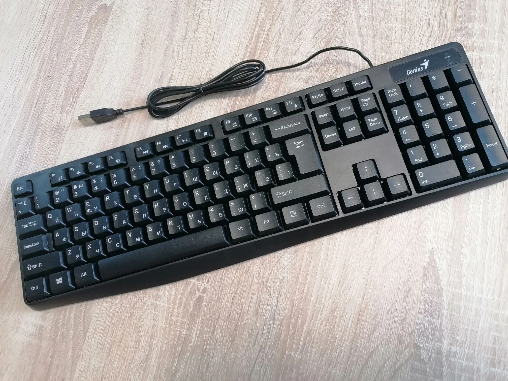 Клавиатура проводная Genius Smart KB-117, USB, черный