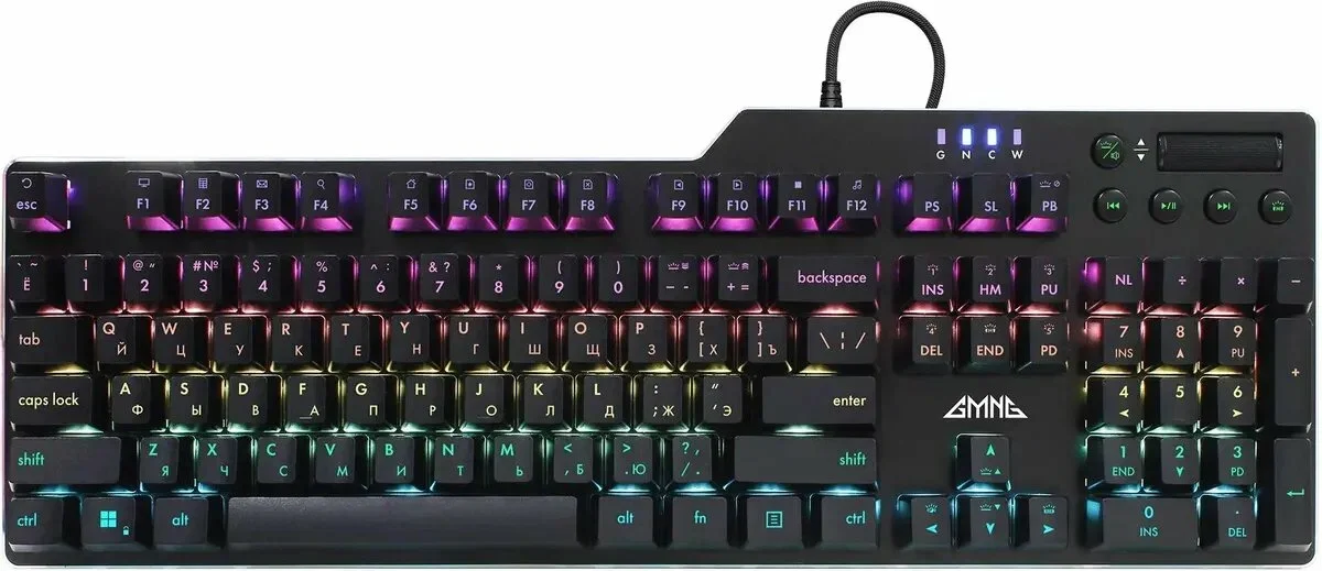 Клавиатура проводная GMNG GG-KB765XP (1901096), USB, черный