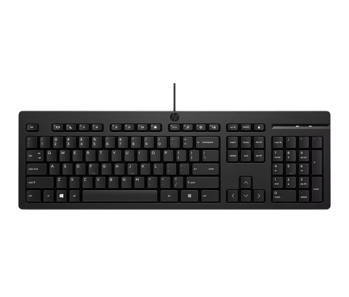 Клавиатура проводная HP 125 проводная, USB Type-A, чёрный