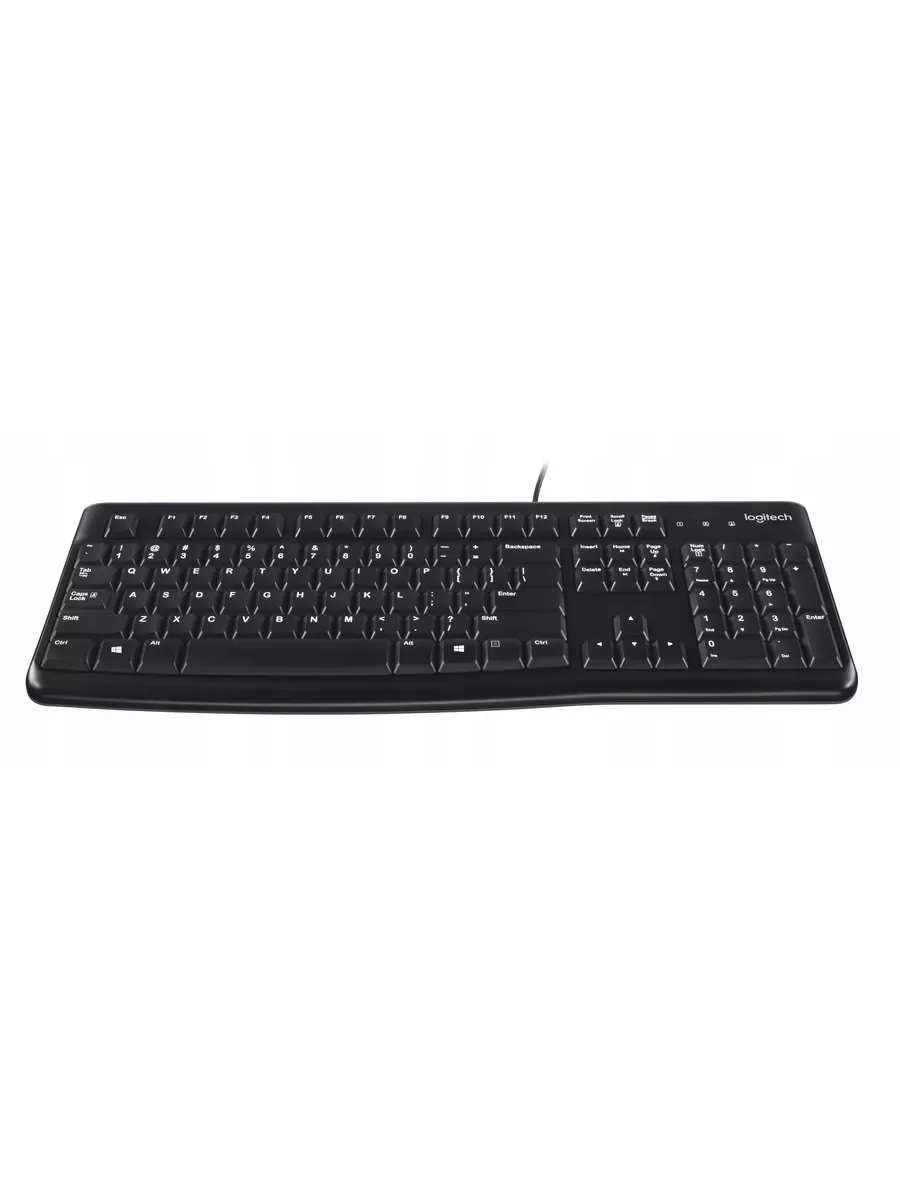 Клавиатура проводная Logitech K120 for business, USB черный (неоригинальная гравировка)