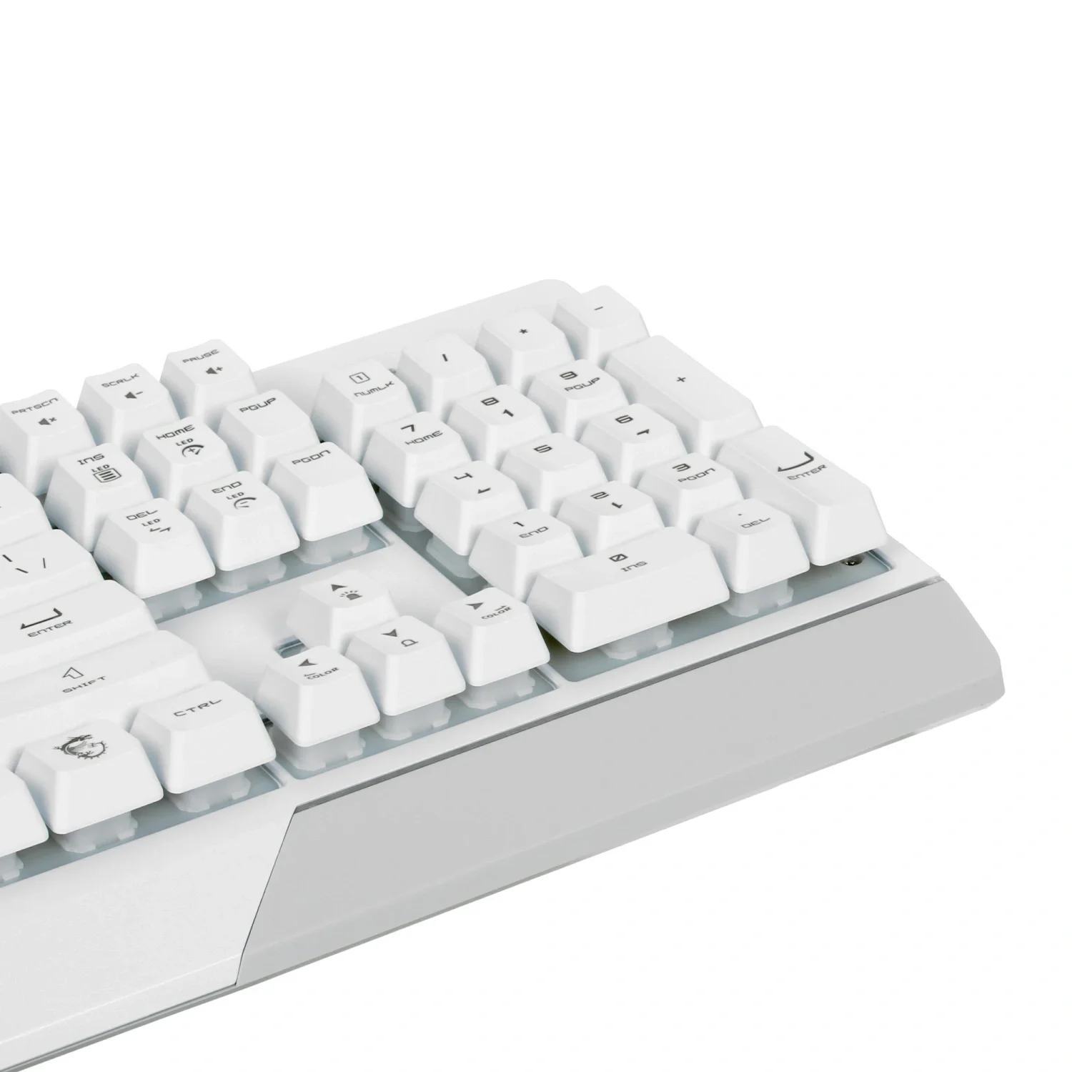 Клавиатура проводная MSI Vigor GK30 белый USB Multimedia for gamer LED (подставка для запястий)
