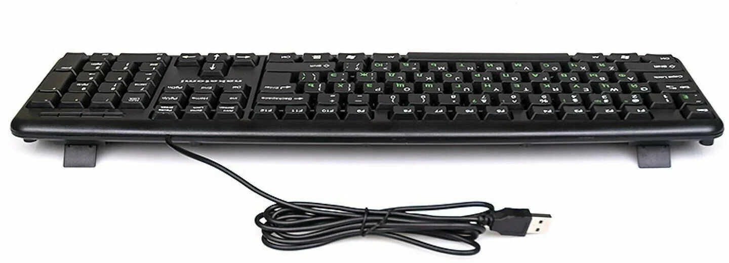 Клавиатура проводная NAKATOMI KN-02U USB черный
