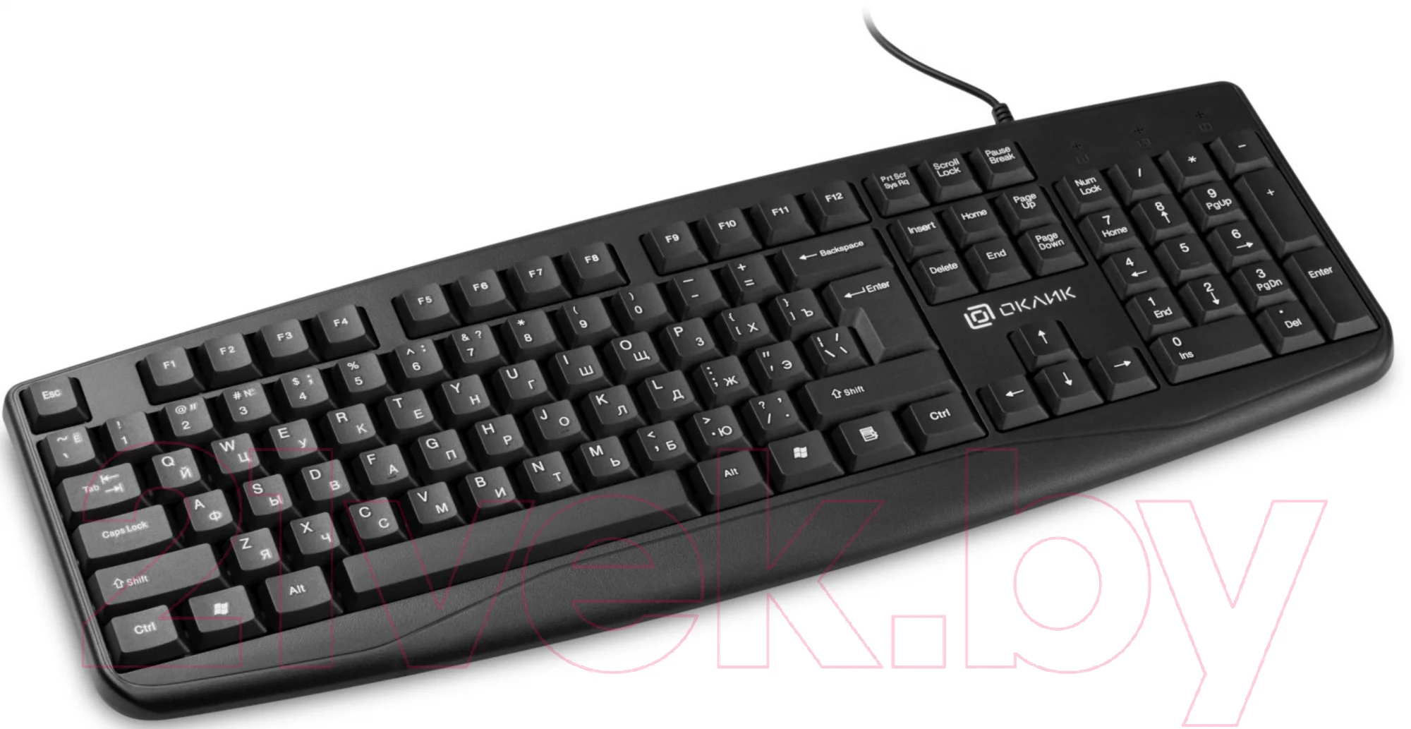 Клавиатура проводная Oklick 105M (1678092), USB, черный