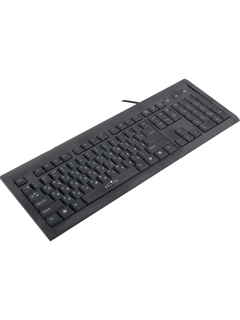 Клавиатура проводная Oklick 120M, USB, черный