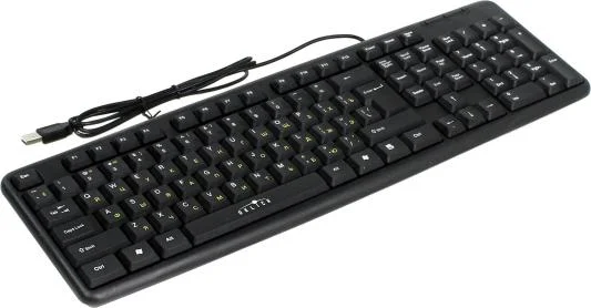 Клавиатура проводная Oklick 130M, USB, черный