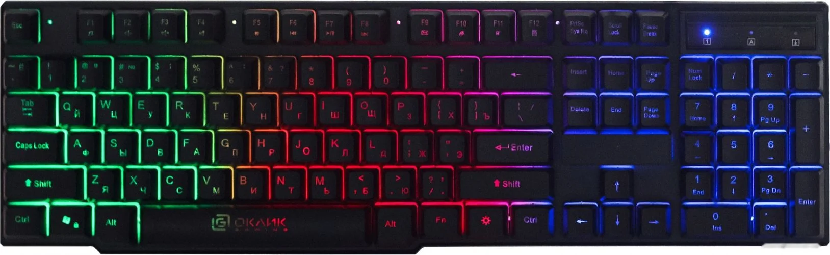 Клавиатура проводная Oklick 780G SLAYER, USB, черный