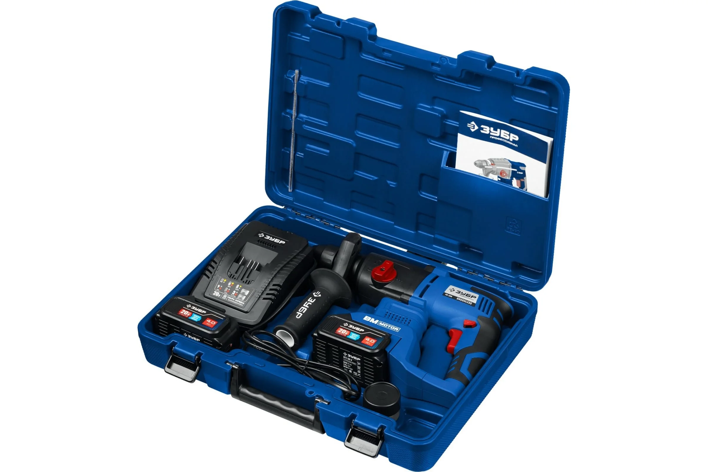 Перфоратор Зубр PB-260-42 патрон:SDS-plus уд.:3Дж аккум. (кейс в комплекте)