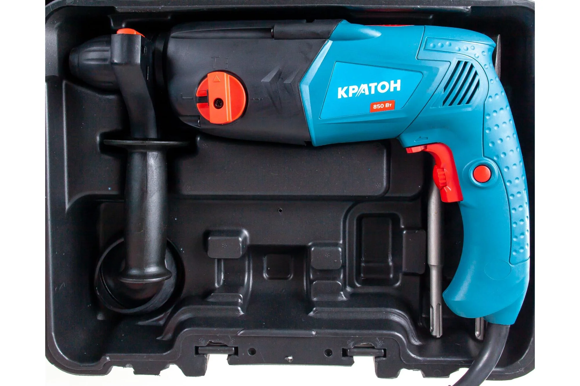 Перфоратор Кратон RHE-850-26S патрон:SDS-plus уд.:2.5Дж 850Вт (кейс в комплекте)
