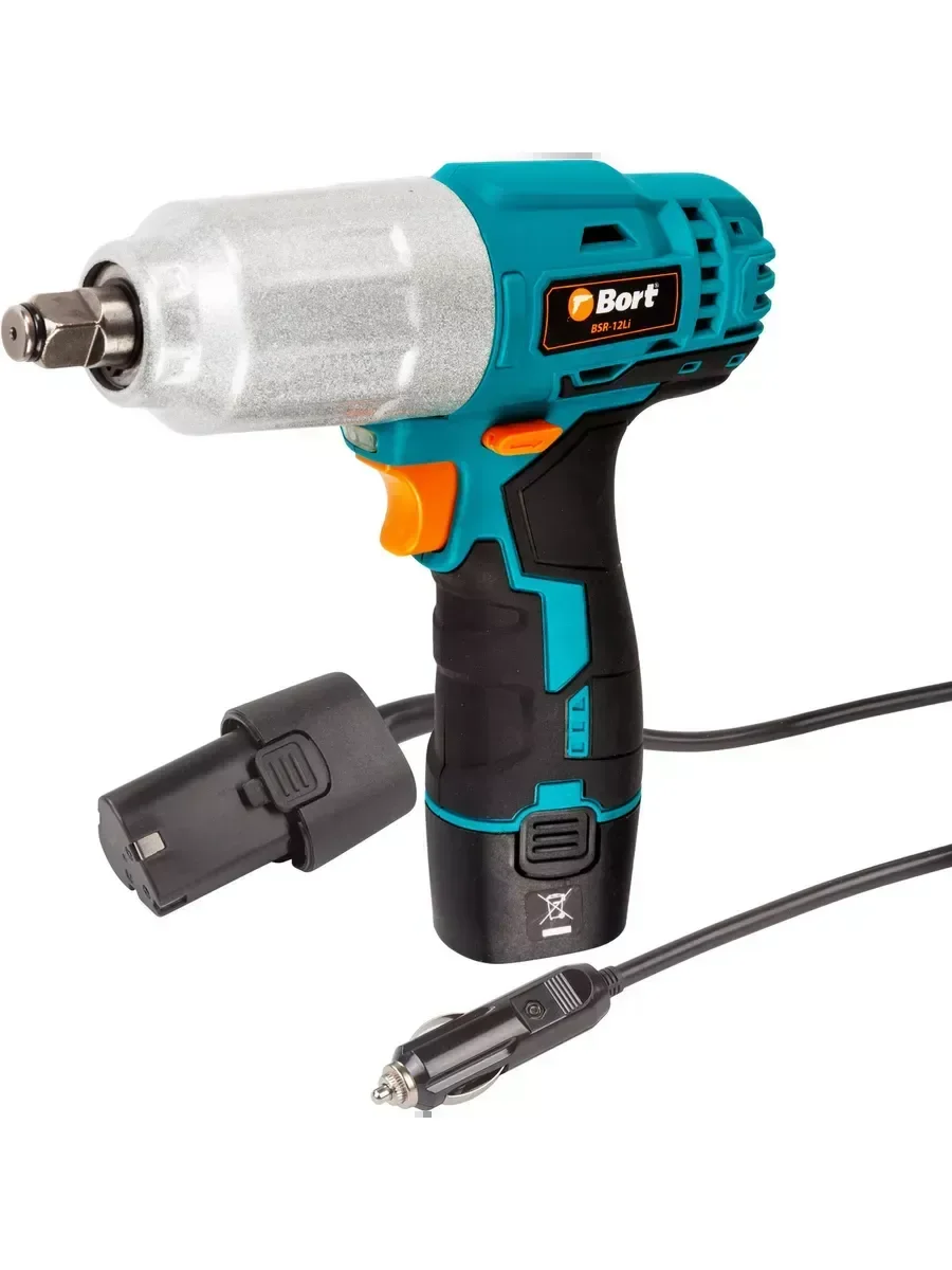 Гайковерт Bort BSR-12Li аккум. патрон:квад.1/2" (кейс в комплекте) (93720636)