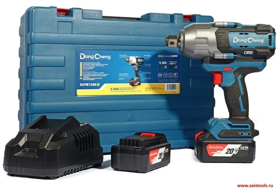 Гайковерт DongCheng DCPB598 аккум. патрон:квад.1/2" (кейс в комплекте) (DCPB598(TYPE EM))