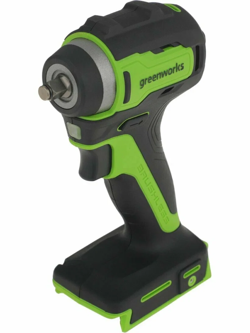 Гайковерт Greenworks G24IW200 аккум. патрон:квад.3/8" (3803607)