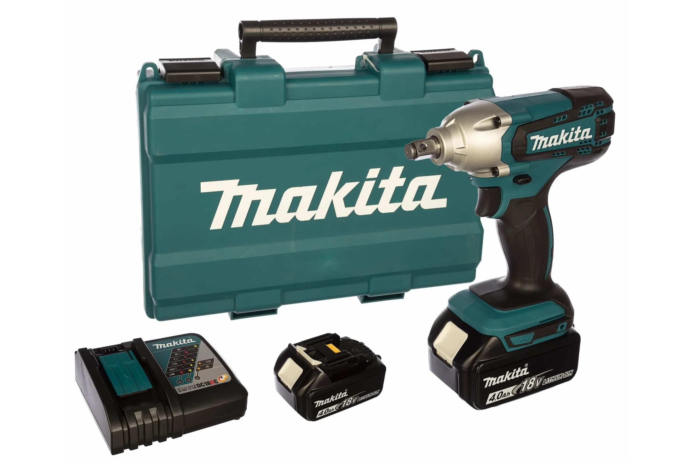 Гайковерт Makita DTW190RME аккум. патрон:квад.1/2" (кейс в комплекте)