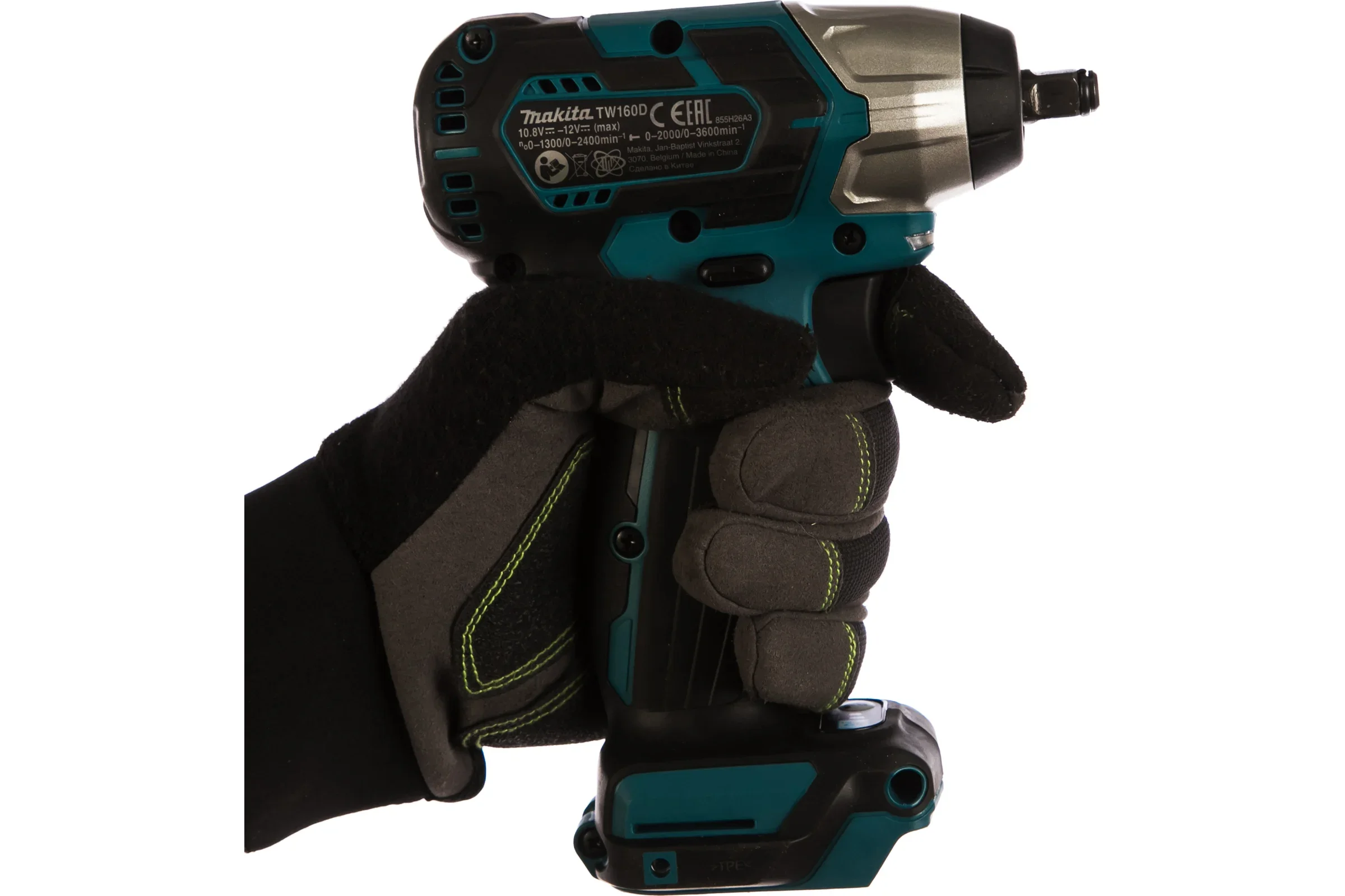 Гайковерт Makita TW160DZ аккум. патрон:квад.3/8" (кейс в комплекте)