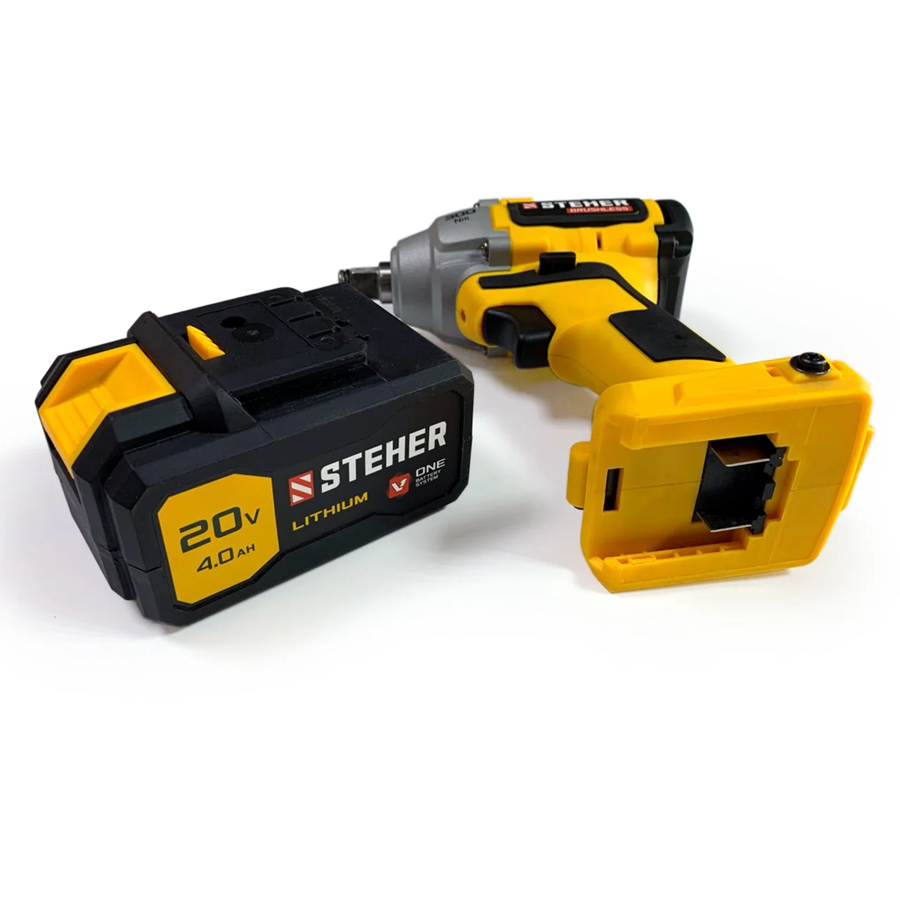 Гайковерт Steher CWB-300-1 аккум. патрон:квад.1/2" (кейс в комплекте)