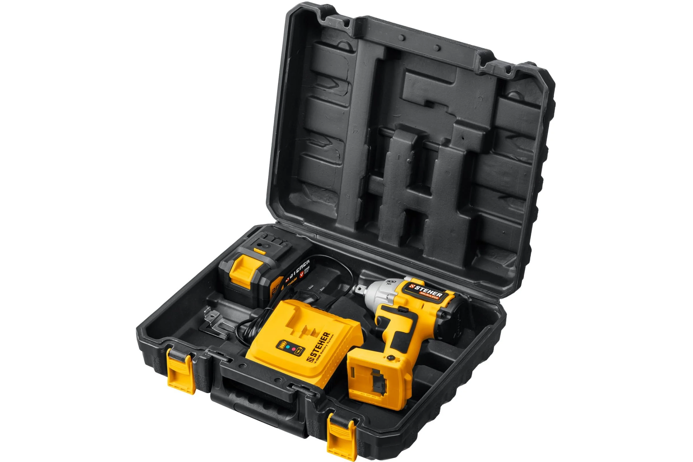 Гайковерт Steher CWB-300-1 аккум. патрон:квад.1/2" (кейс в комплекте)