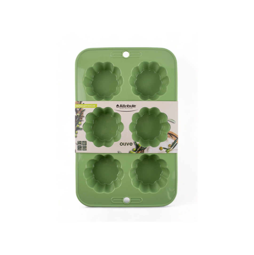 Arc. Форма для кексов OLIVE 6 ячеек