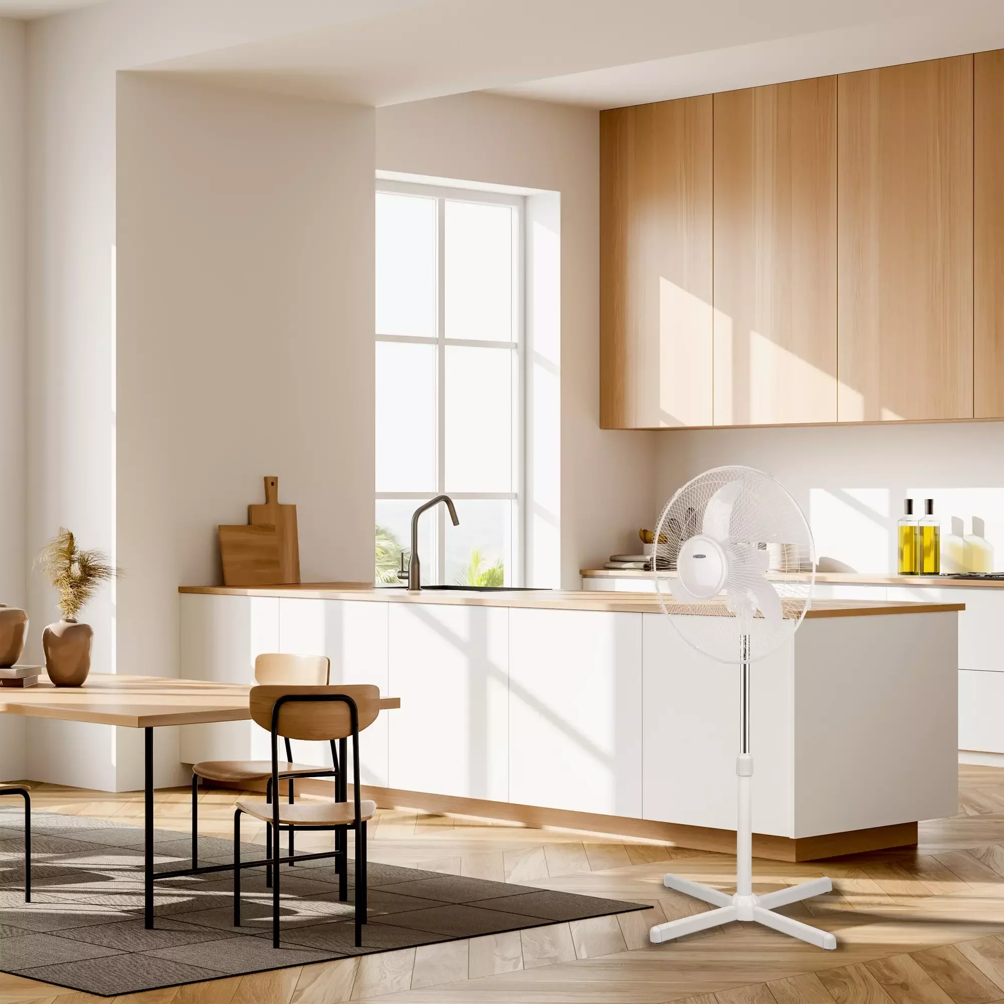 Вентилятор напольный Ac Electric AFF-505W 40Вт скоростей:3 белый