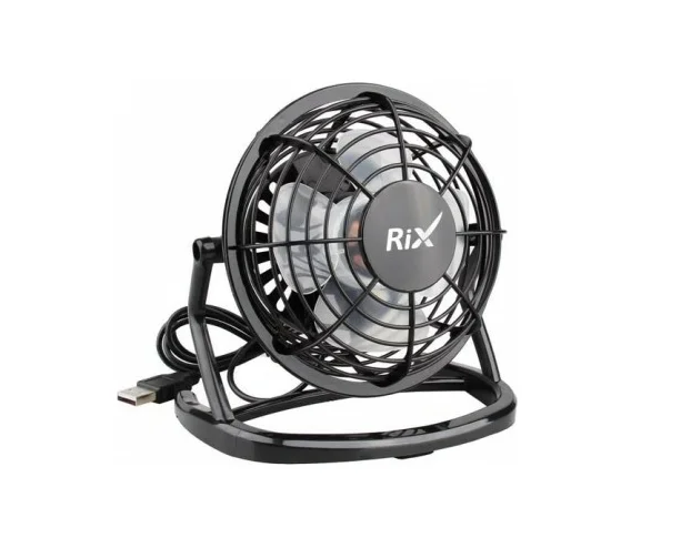 Вентилятор настольный Rix RDF-1500USB черный