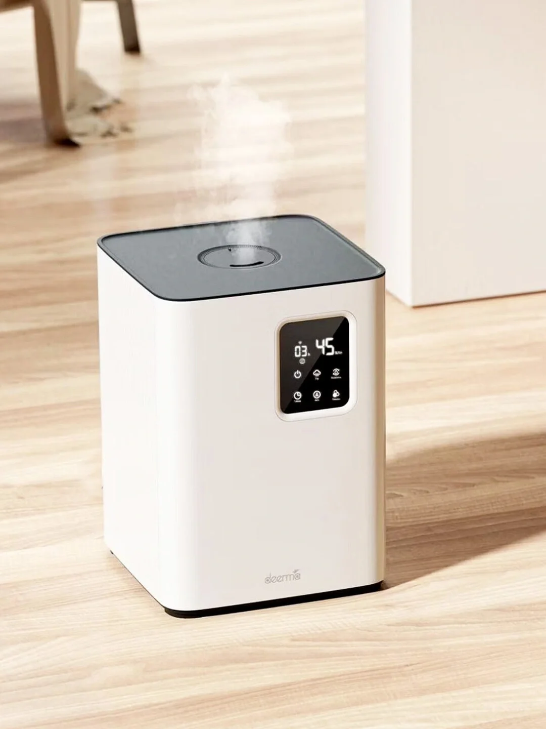 Увлажнитель воздуха Deerma DEM-F951W белый, 40 м², 4.8 л, ультразвуковой, гигростат, управление со смартфона