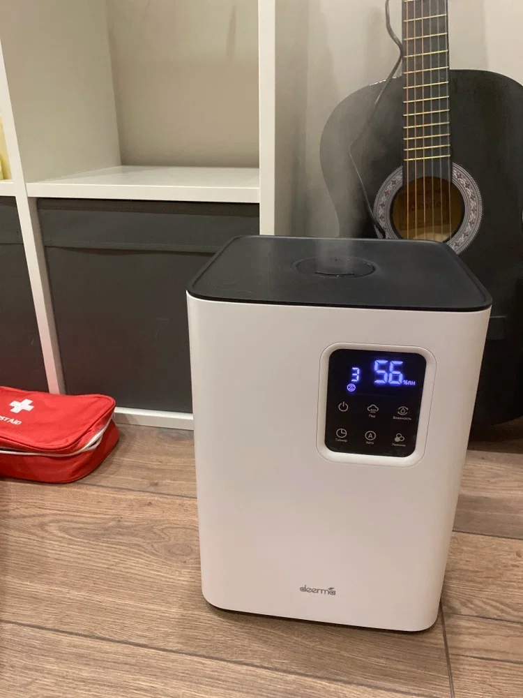 Увлажнитель воздуха Deerma DEM-F951W белый, 40 м², 4.8 л, ультразвуковой, гигростат, управление со смартфона