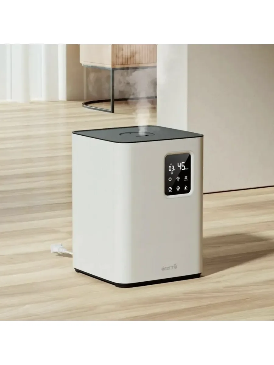 Увлажнитель воздуха Deerma DEM-F951W белый, 40 м², 4.8 л, ультразвуковой, гигростат, управление со смартфона
