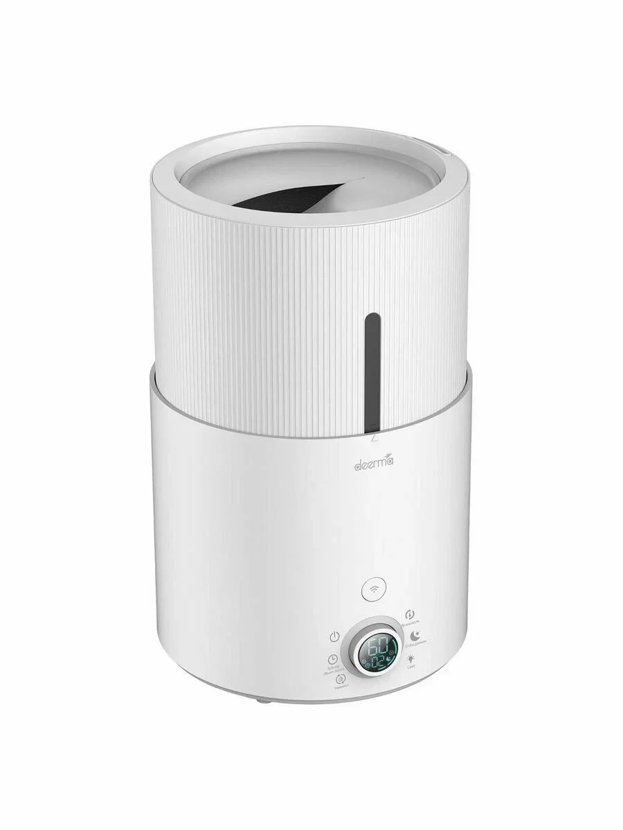 Увлажнитель воздуха Deerma DEM-SJS300W белый, 25 м², 4.4 л, ультразвуковой, ароматизация, 3 скорости, верхний залив воды, управление со смартфона