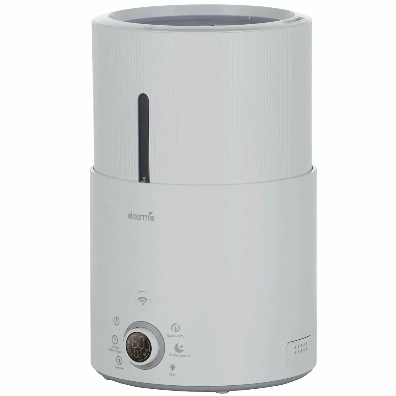 Увлажнитель воздуха Deerma DEM-SJS300W белый, 25 м², 4.4 л, ультразвуковой, ароматизация, 3 скорости, верхний залив воды, управление со смартфона