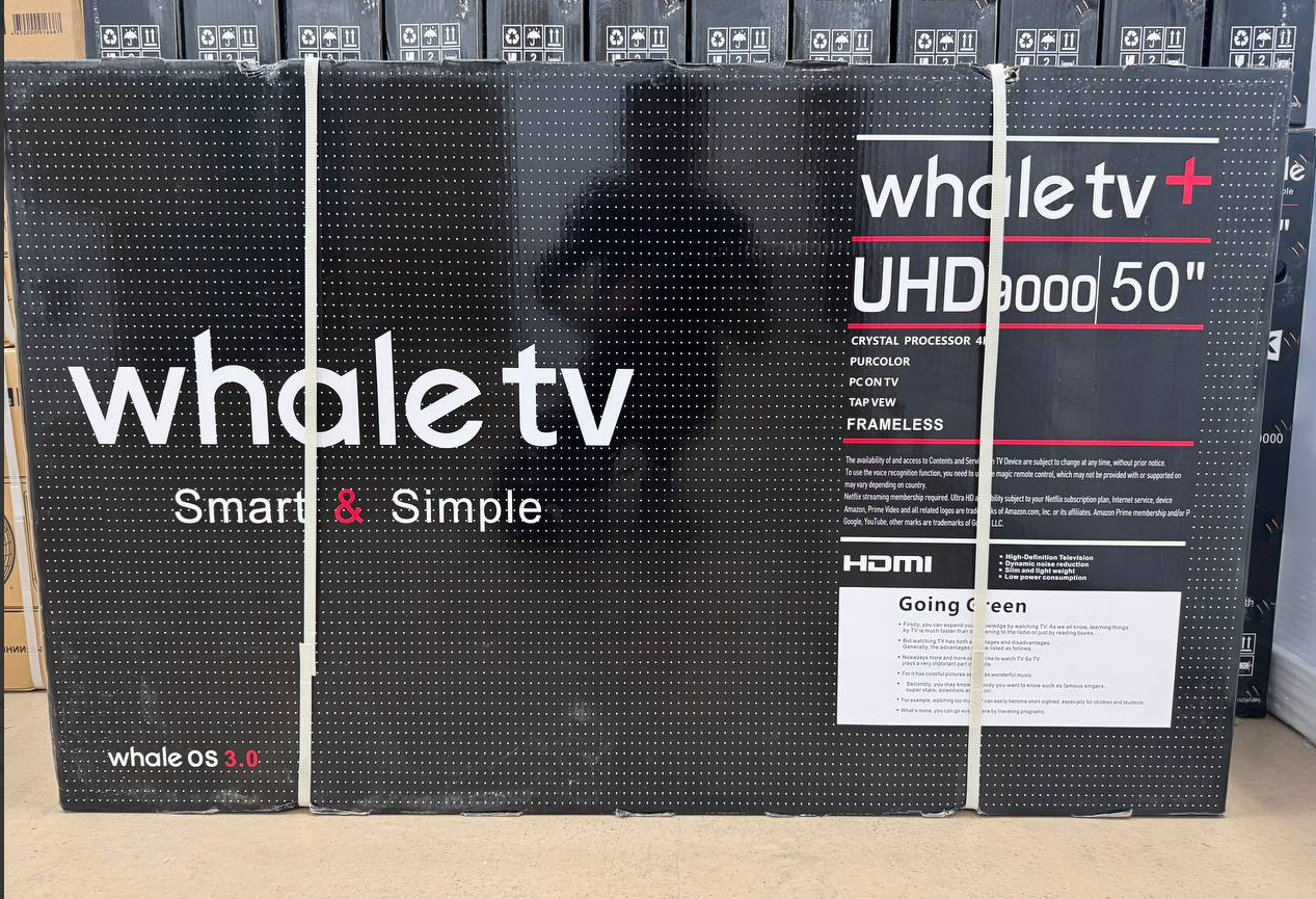 Телевизор LED 50" КТВ UHD9000 Whale OS 3.0  4К SMART, USB ГОЛОС,УПР_Е