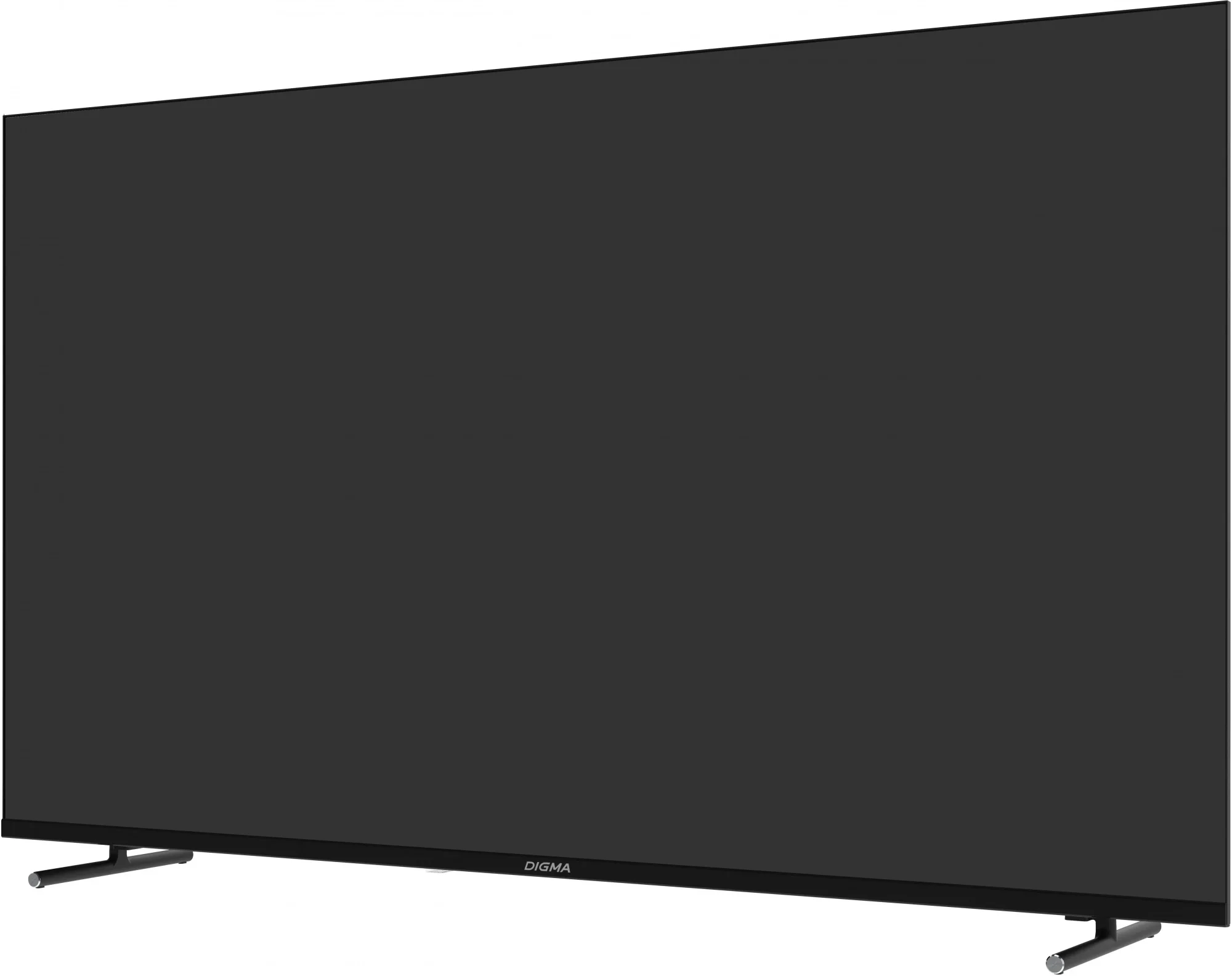 Телевизор LED 55" Digma DM-LED55UBB33 Smart Яндекс.ТВ Frameless Metal черный/4K Ultra HD/DVB-T/60Hz/