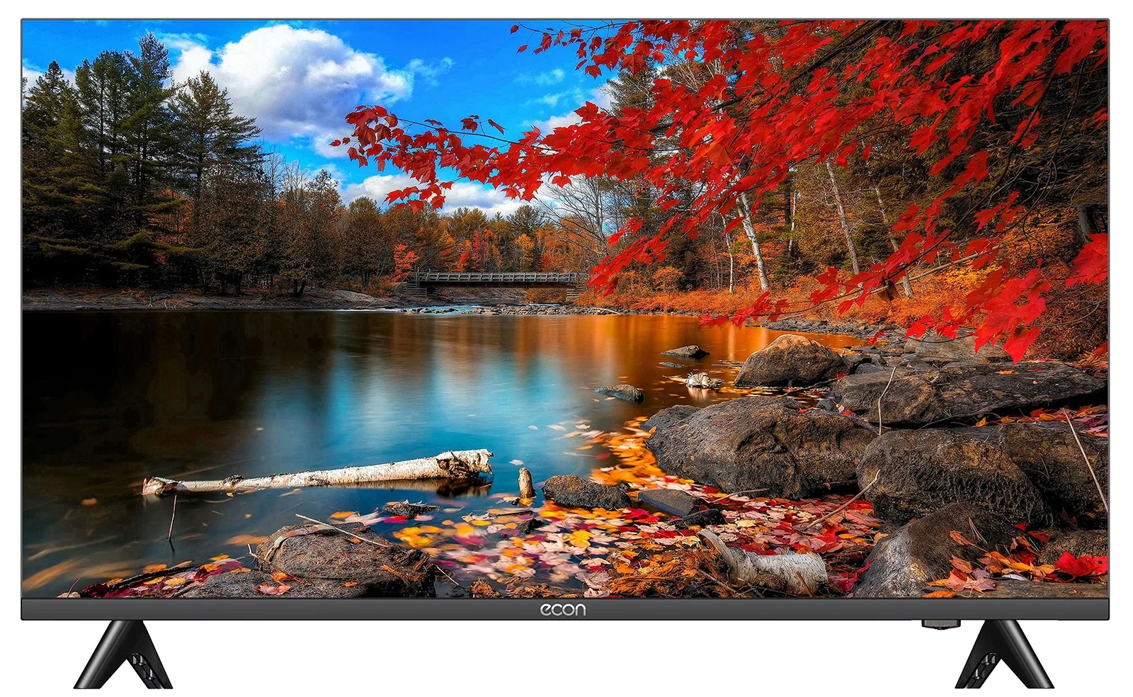 Телевизор LED 55" ECON EX-55US007B черный SMART Android 11 4K UltraHD 3840x2160  СДЕЛАЕМ ЛУЧШУЮ ЦЕНУ