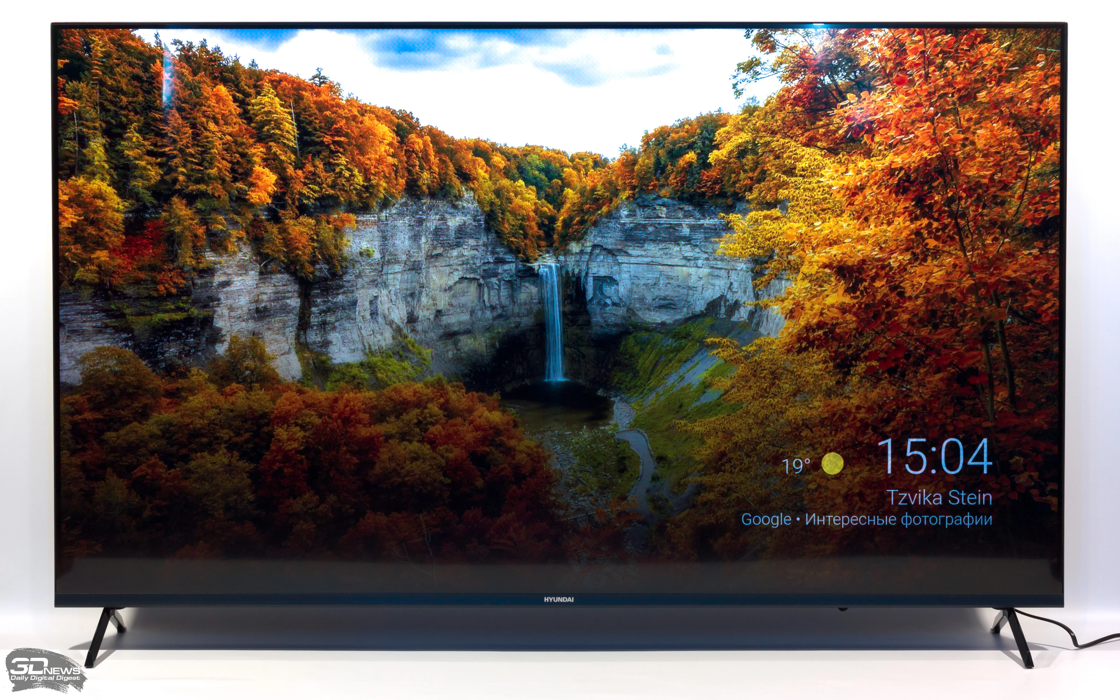 Телевизор LED 55" HYUNDAI H-LED55BU7006 Smart Android TV Frameless Metal черный/4K Ultra HD/DVB-T/60