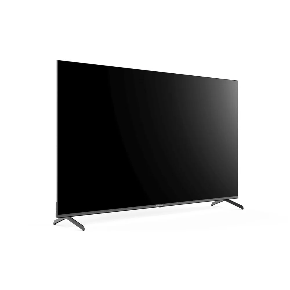 Телевизор LED 55" Hyundai H-LED55BU7009 Smart Android TV Frameless Metal черный/4K Ultra HD/DVB-T/60