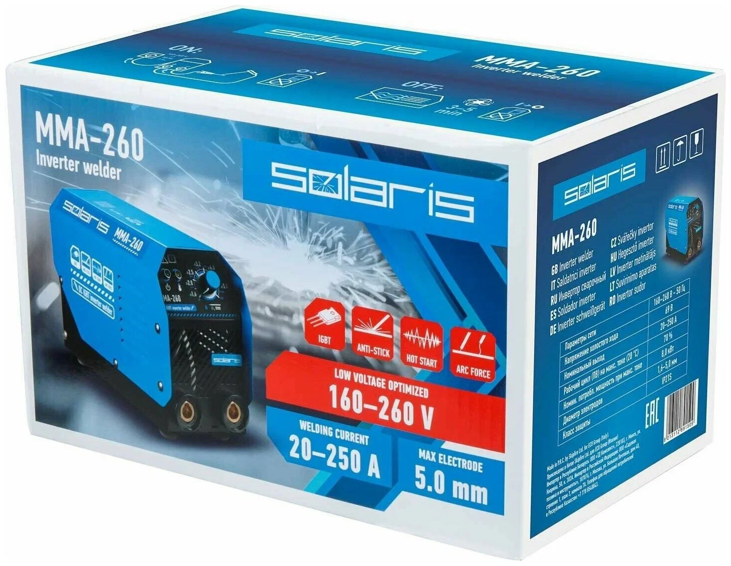Сварочный аппарат Solaris MMA-260