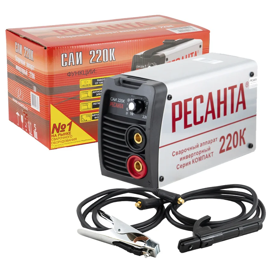 Сварочный аппарат Ресанта САИ 220К (компакт) 65/37