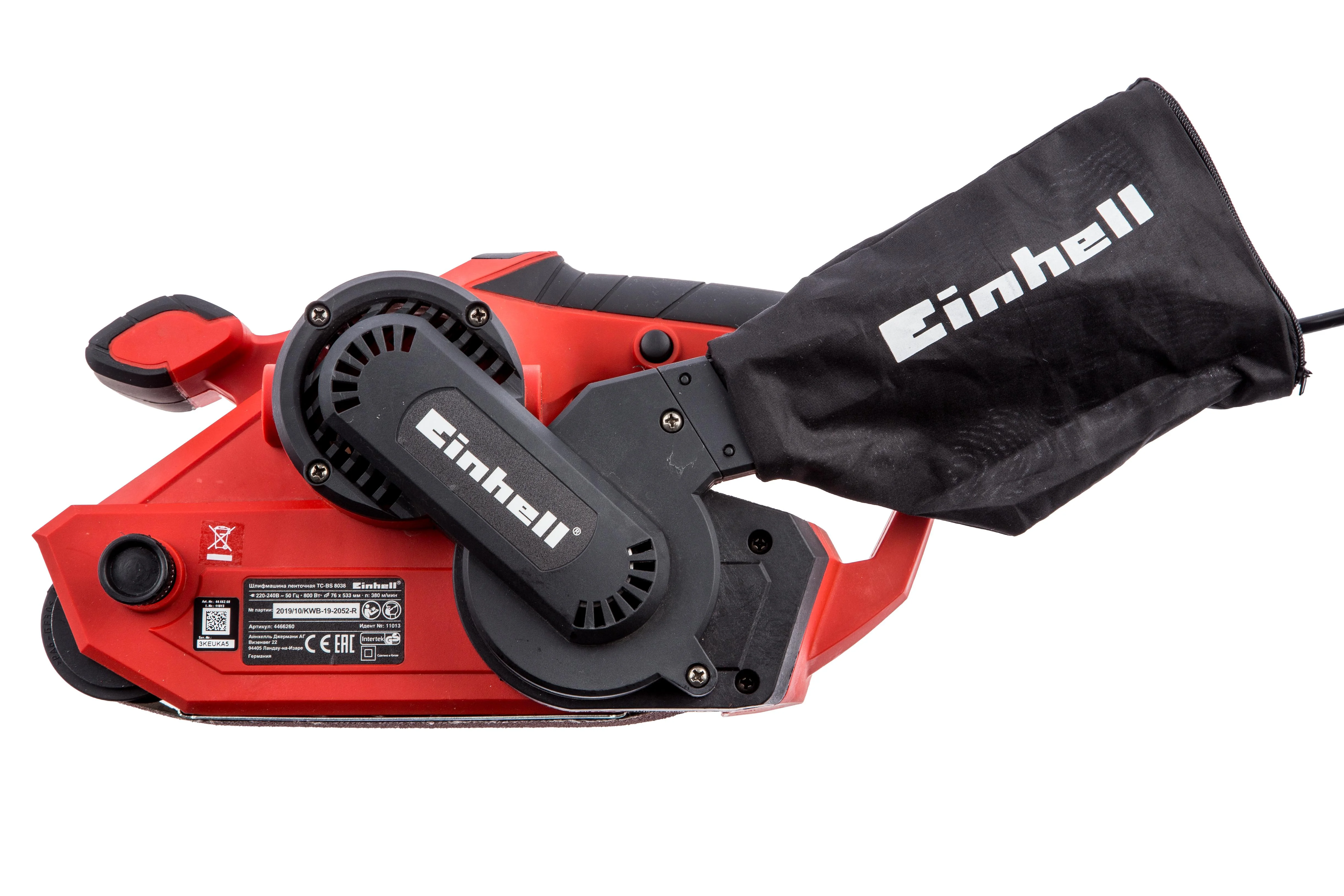 Ленточная шлифовальная машина Einhell TC-BS 8038, 800Вт 4466260