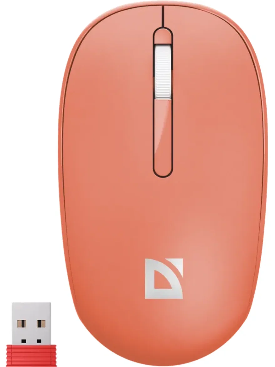 Defender Беспроводная оптическая мышь Smart MM-396 Крас,3к,2.4G+BT,500мАч,1600dpi