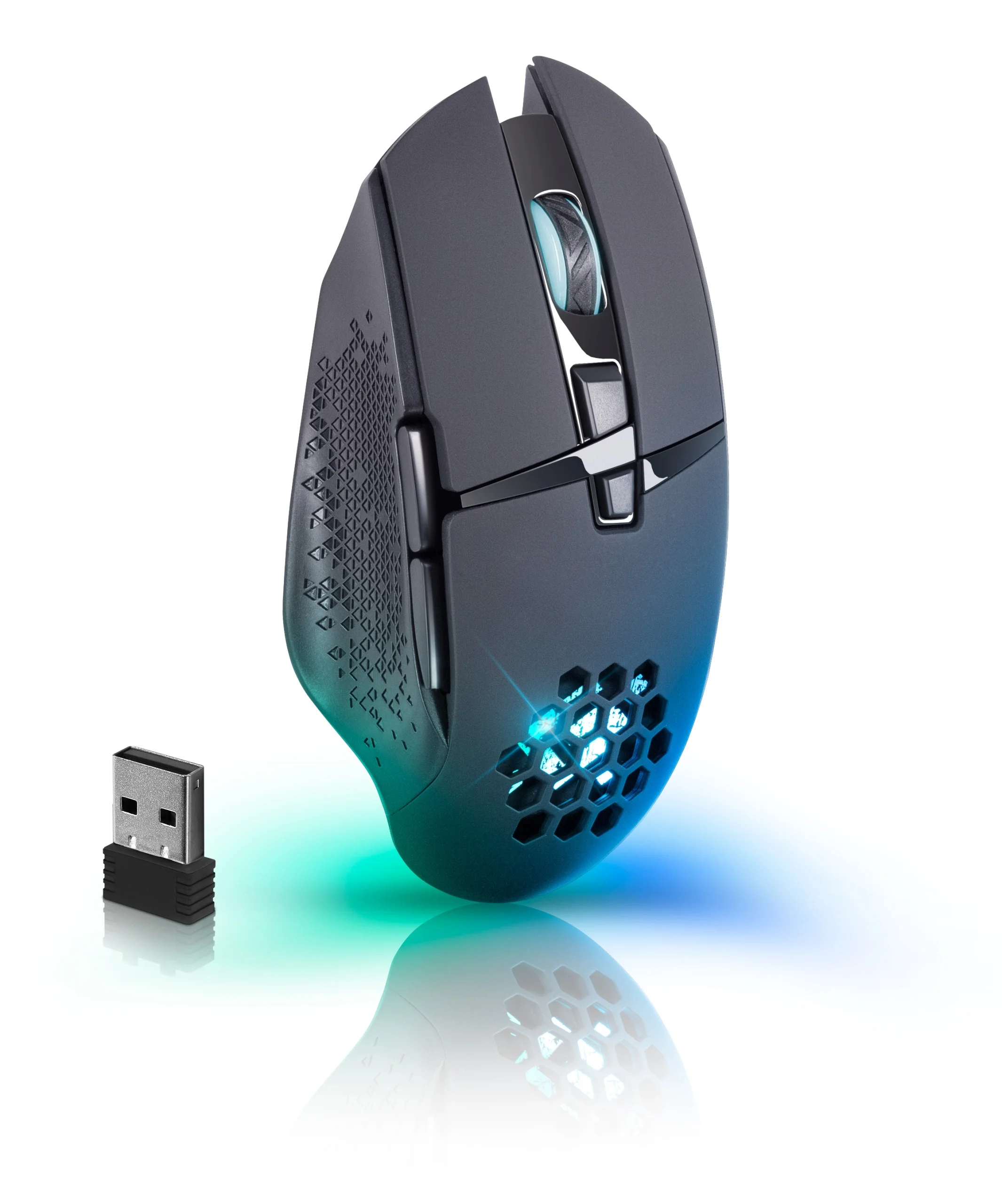Defender Игровая мышь беспроводная Glory GM-514 черный,LED,7D,400 мАч,3200dpi