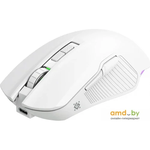 Defender Игровая мышь беспроводная Whisper GM-209 бел,7кн,7200dpi,3в1,400mAh,RGB