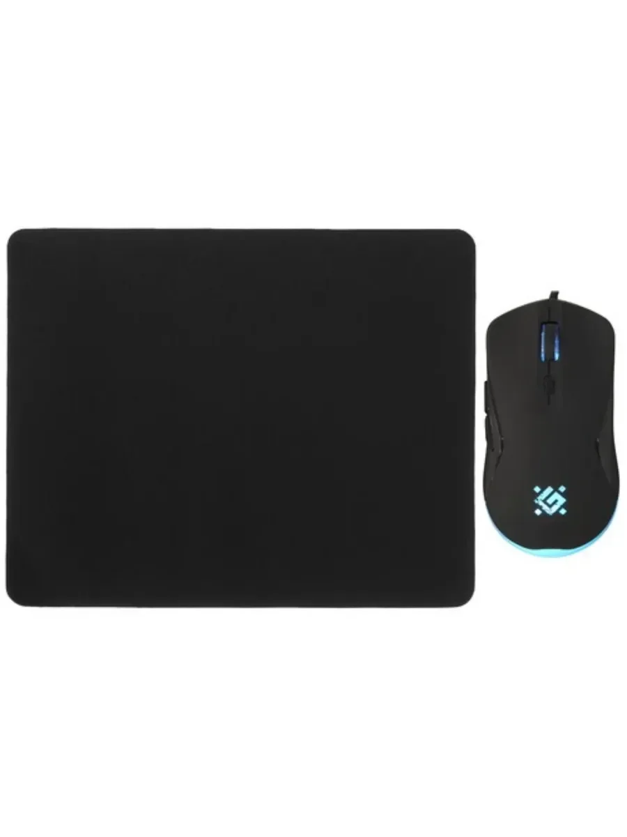 Defender Игровая мышь проводная Arga GM-049 черн,радуж,6кн,3600dpi,+ковер
