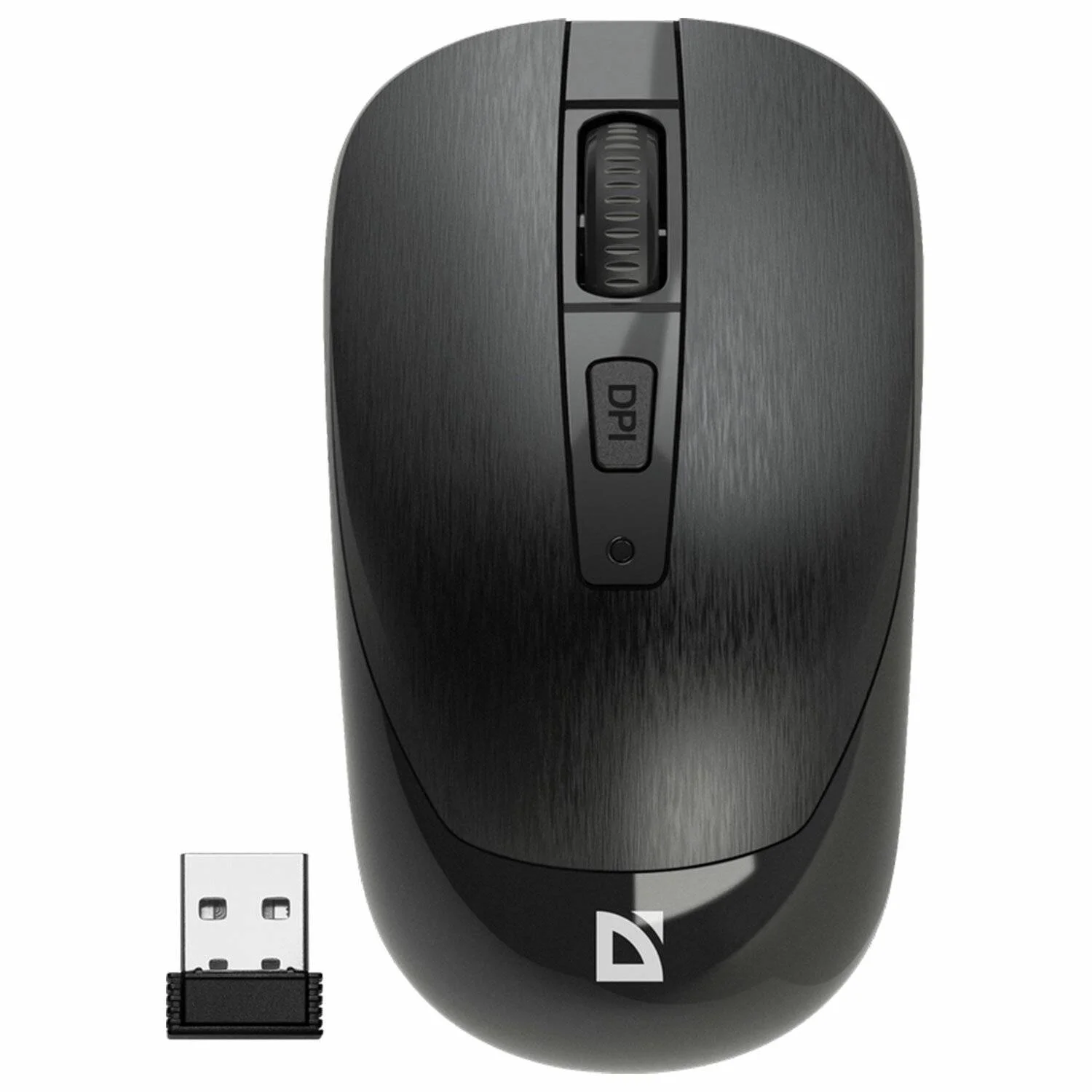 Defender Мышь беспроводная оптическая Wave MM-995, USB, симметричная, 800/1200/1600 dpi, серебристый.