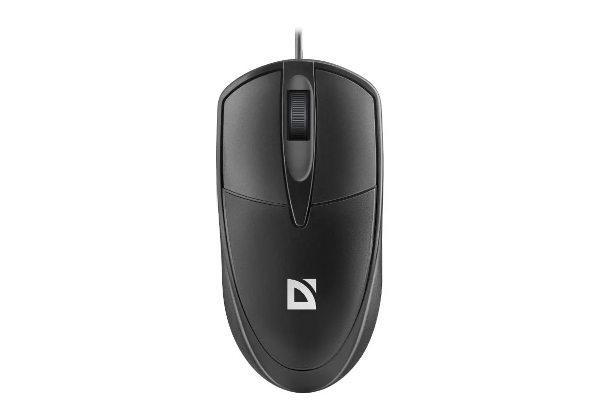 Defender Мышь проводная оптическая Trace MB-989, 3D,1,2м,1000dpi, чёрный.
