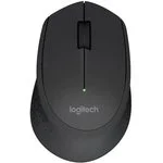 Logitech Мышь беспроводная M280, оптическая, 1000 dpi, радиоканал 10 м, чёрный.