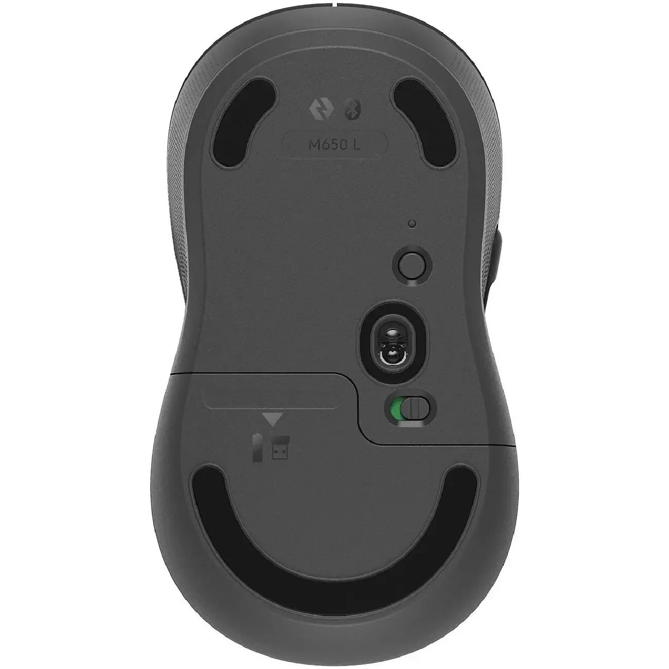 Logitech Мышь беспроводная M650, оптическая, 400-4000 DPI, Bluetooth/Радио, 1xАА, графитовый.